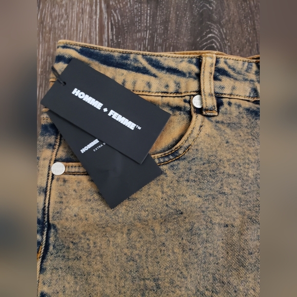 HOMME +FEMME TWILIGHT DENIM MOCHA SIZE 30 - Picture 7 of 15